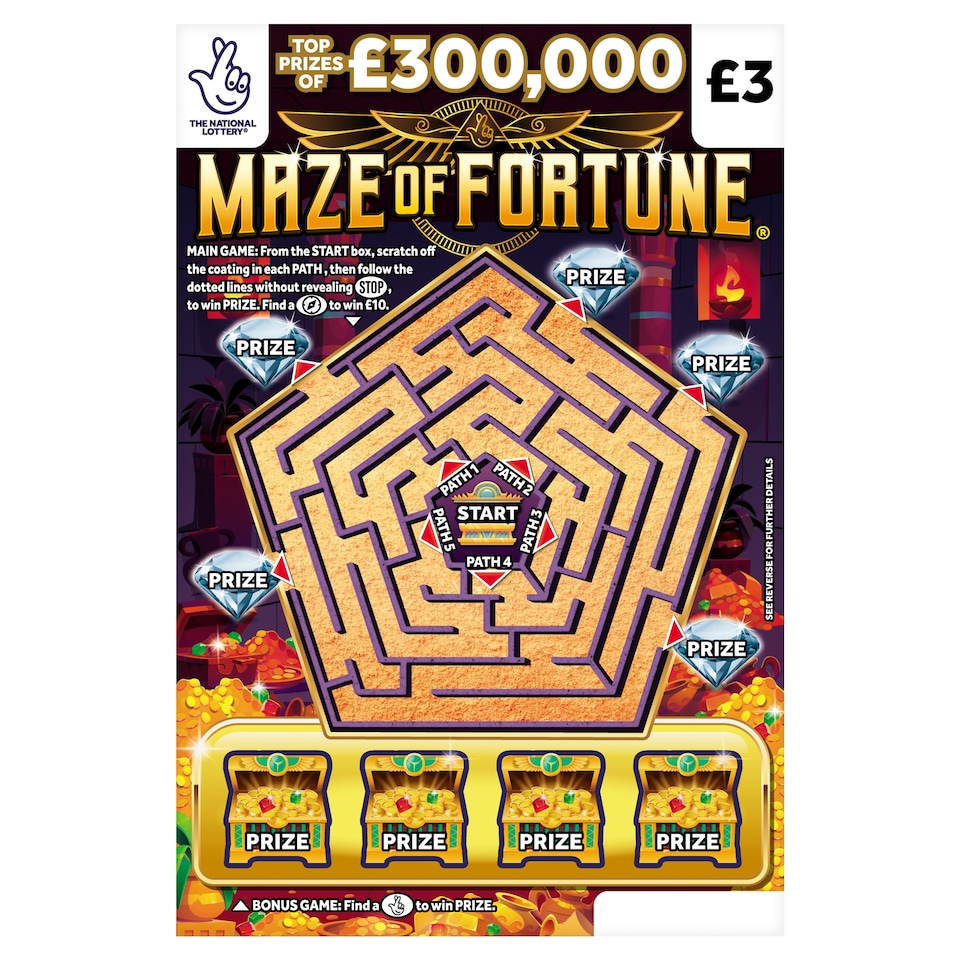 MAZE OF FORTUNE Scratchcard
