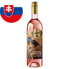Naše Vinohrady Cabernet Franc Rosé Semi-Dry Wine 0.75 L