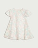 image 4 of F&F Girls Floral Embroidered Short Sleeved Dress in Multi
