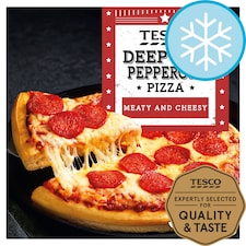 Tesco Deep Pan Pepperoni Pizza 381G