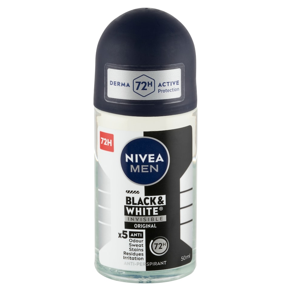 image 1 of NIVEA MEN Black & White Invisible Original Anti-Perspirant 50 ml