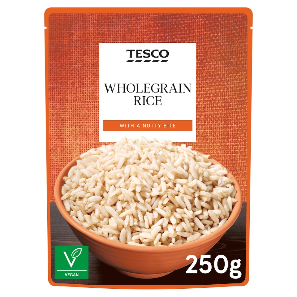 Tesco Microwave Wholegrain Rice 250G