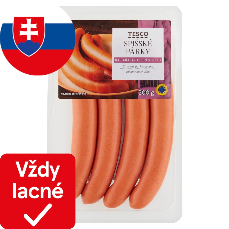 Tesco Spišské párky 200 g