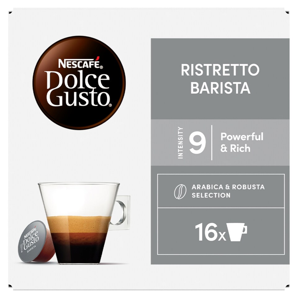 NESCAFÉ Dolce Gusto Ristretto Barista őrölt pörkölt kávé kapszula 16 x 6,5 g (104 g)  1. kép