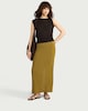 image 2 of F&F Knitted Ring Accent Top in Brown