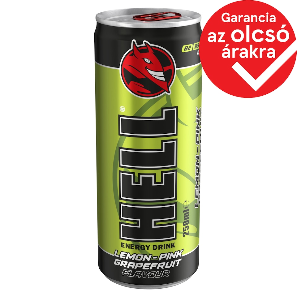 HELL Lemon-Pink Grapefruit Flavour Energy Drink 250 ml