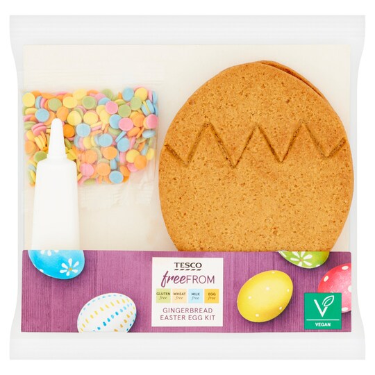 Tesco Free From Gingerbread Easter Egg Kit 134G Tesco Groceries