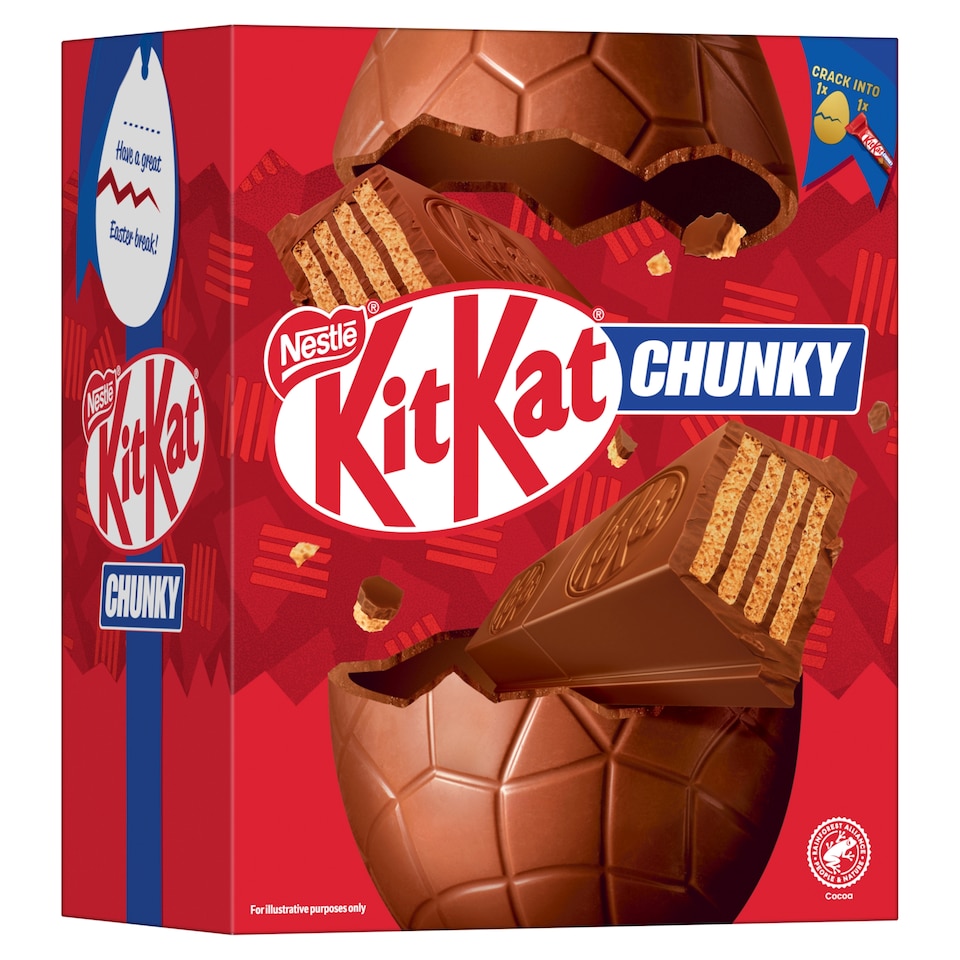 image 1 of Kit Kat Chunky Milk Chocolate Large Easter Egg 190G