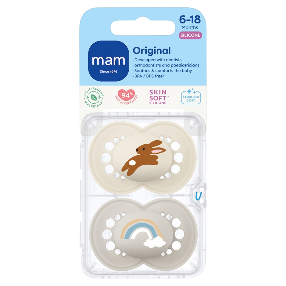 image 1 of MAM Original Soother 6-18 Months 2 pack
