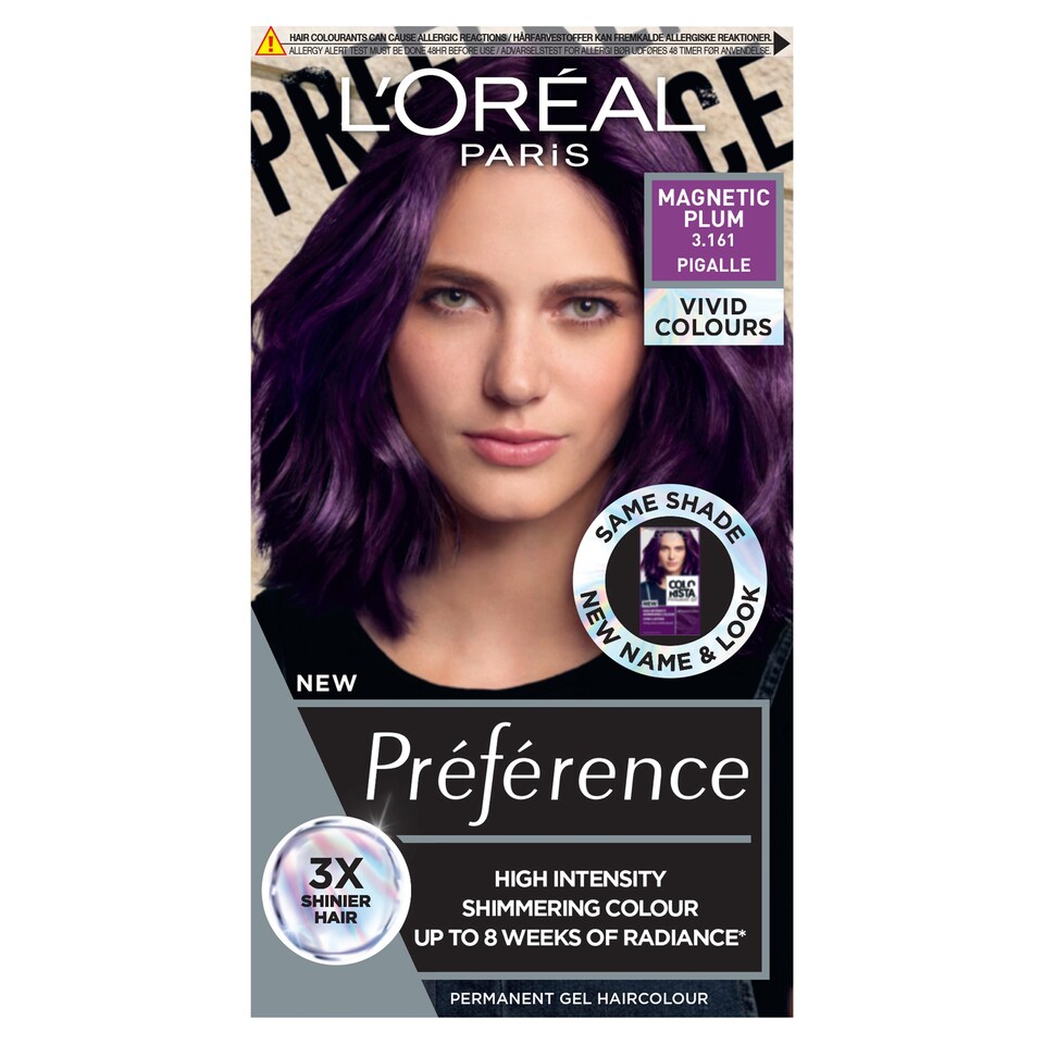image 1 of L'Oreal Paris Preference Vivids 3.16 Magnetic Plum Permanent Hair Dye
