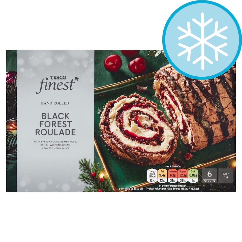 Tesco Finest Limited Edition Black Forest Roulade 420g