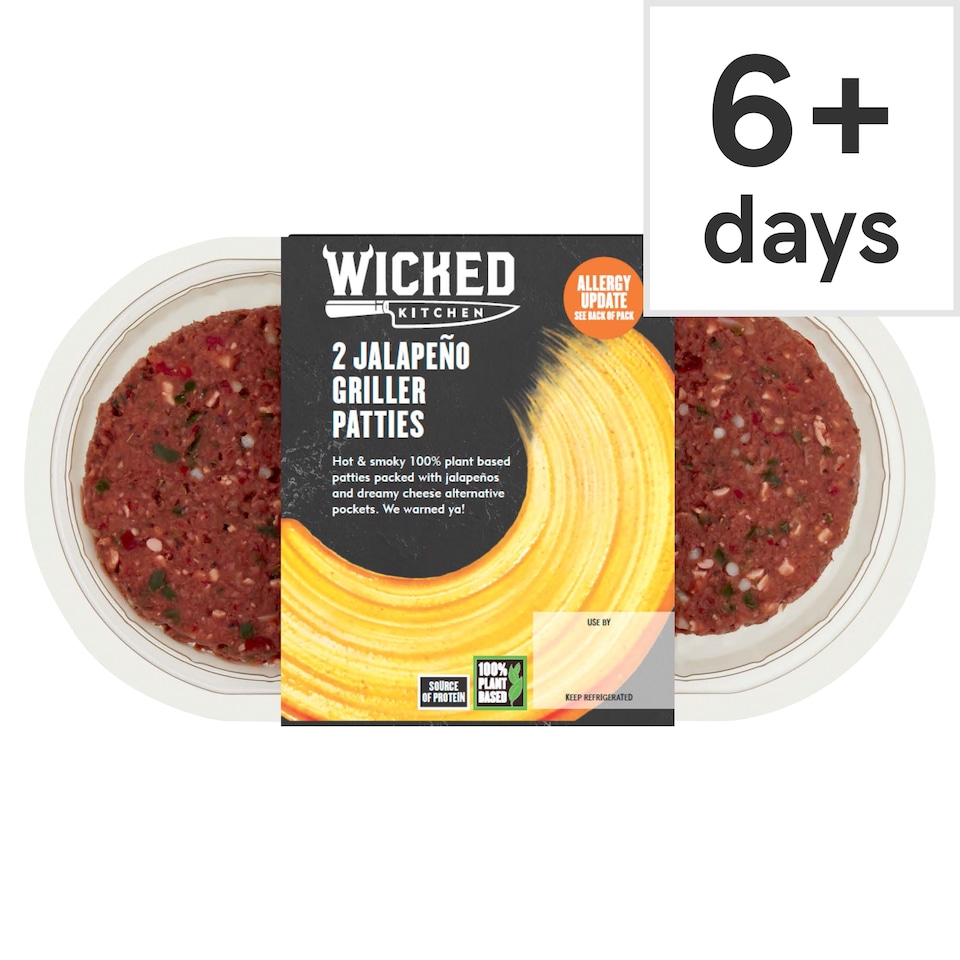 Wicked Kitchen 2 Jalapeno Griller Patties 226g