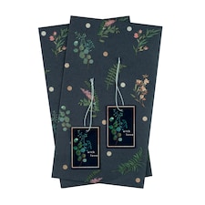 Tesco Dark Floral 2 Sheet 2 Tag