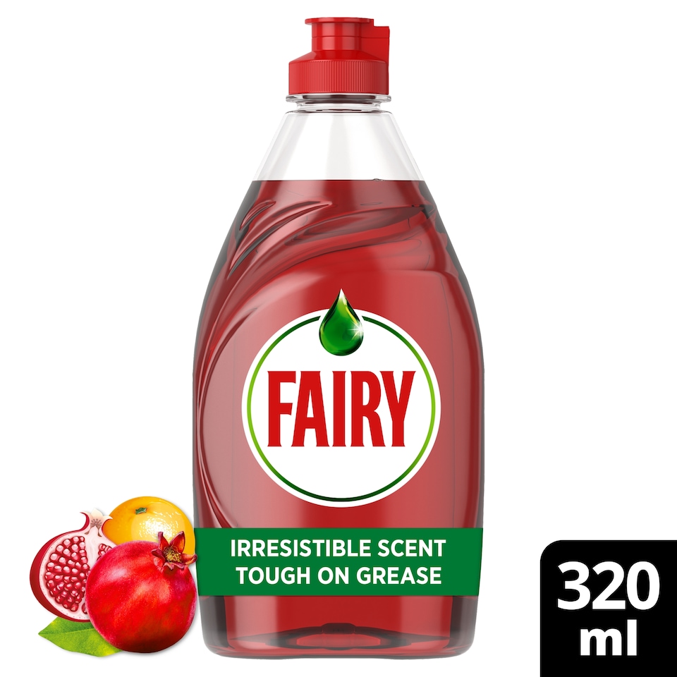 image 1 of Fairy Clean & Fresh Washing Up Liquid - Pomegranate & Grapefruit 320ml