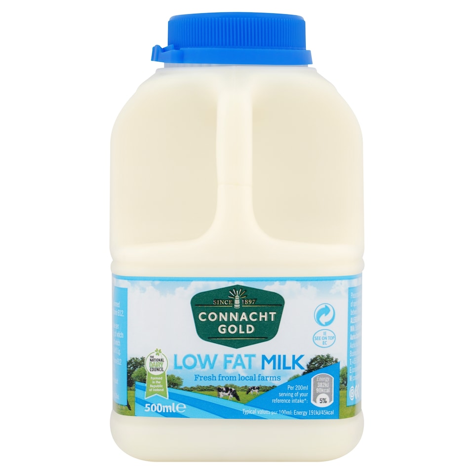 Connacht Gold Low Fat Milk Bottle 500Ml