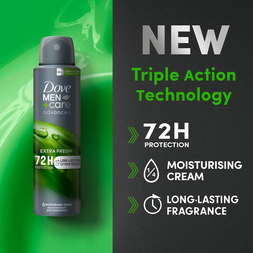 image 1 of DOVE Men+care advanced anti-perspirant spray extra fresh 150 ml