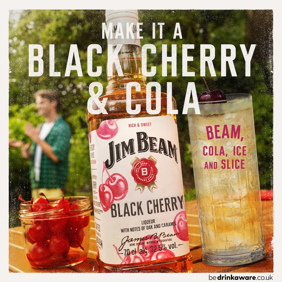 image 1 of Jim Beam Red Stag Black Cherry Kentucky Bourbon Whiskey 70cl