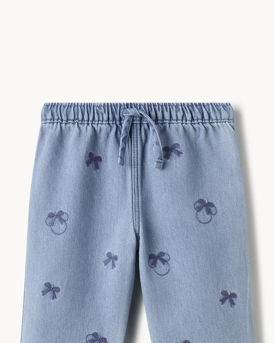 image 1 of Disney Minnie Mouse 2-Piece Cotton Rich Sweatshirt and Jeans Set in Multi