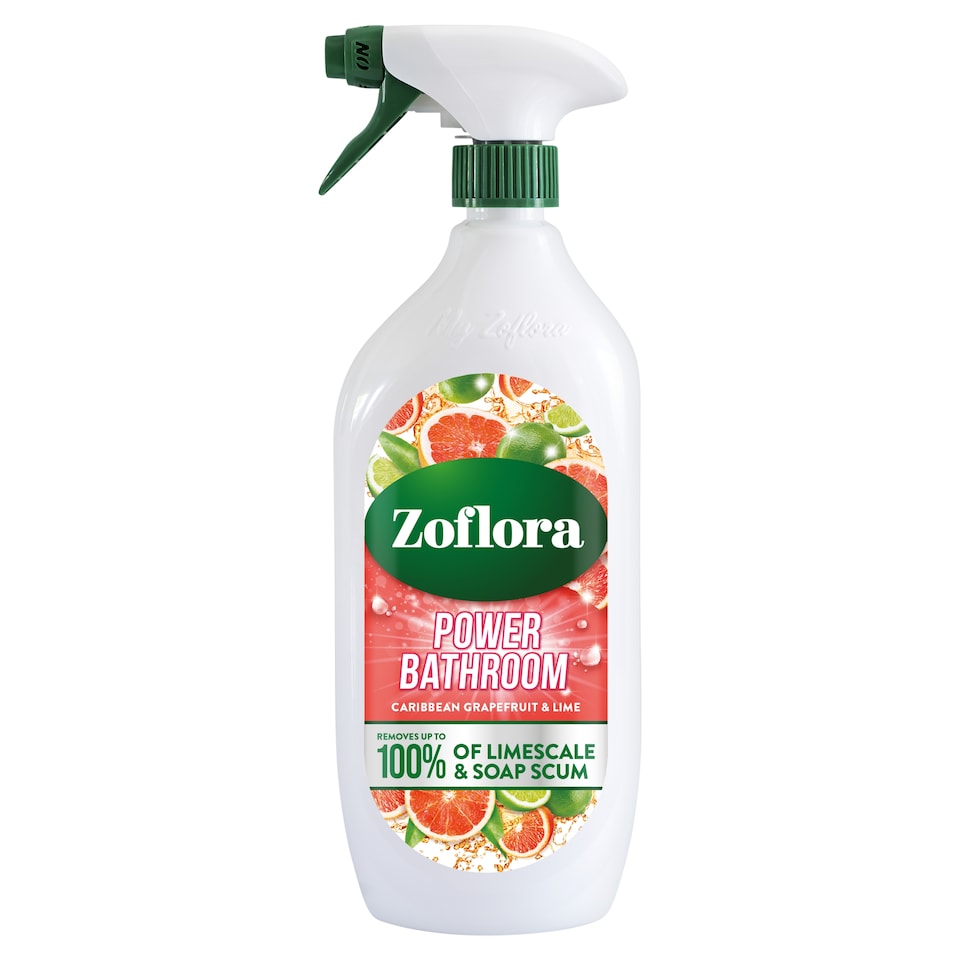 Zoflora Power Bathroom Cleaner Caribbean Grapefruit & Lime 800ml