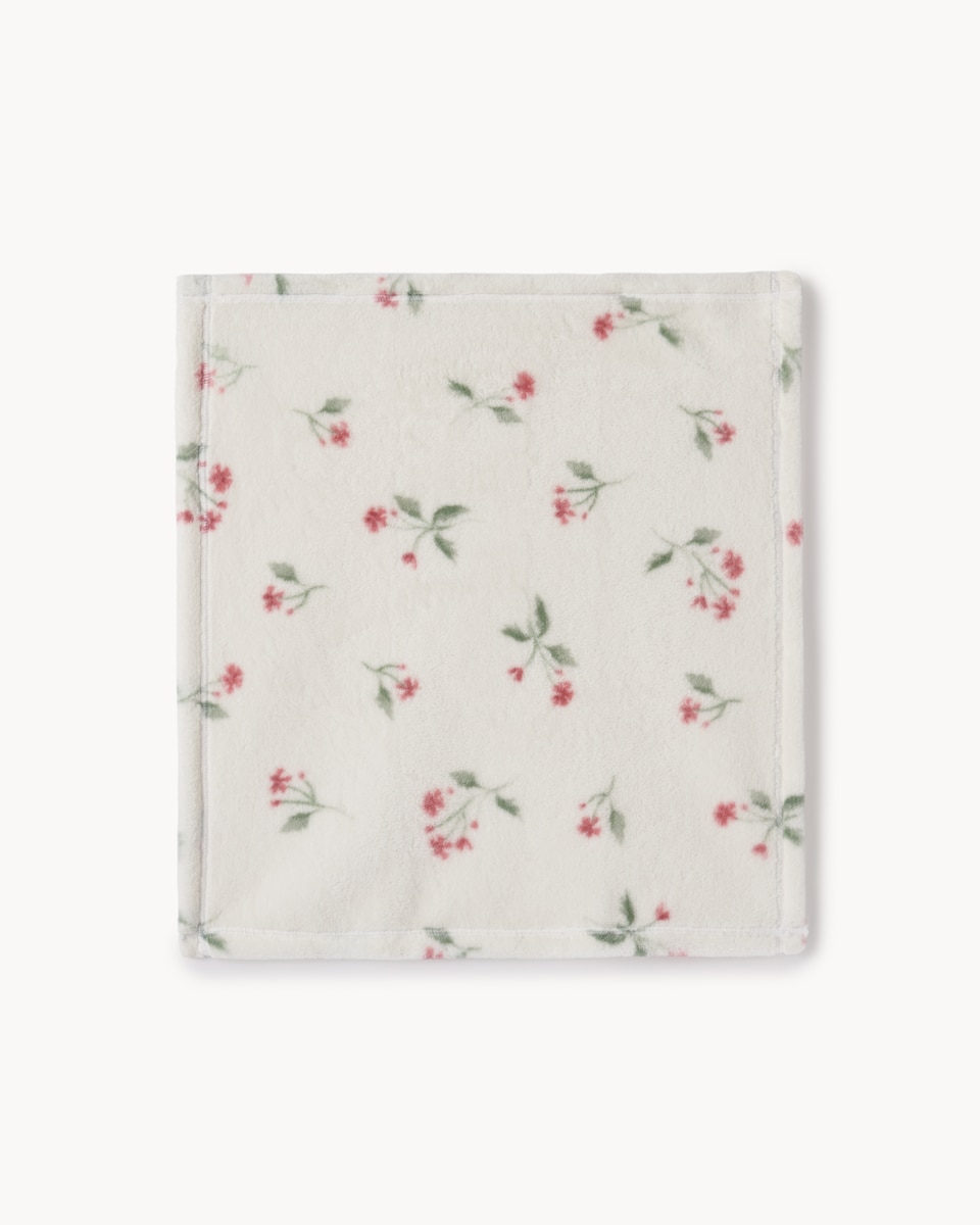 image 1 of F&F Baby Plush Bunny and Blanket Set in White