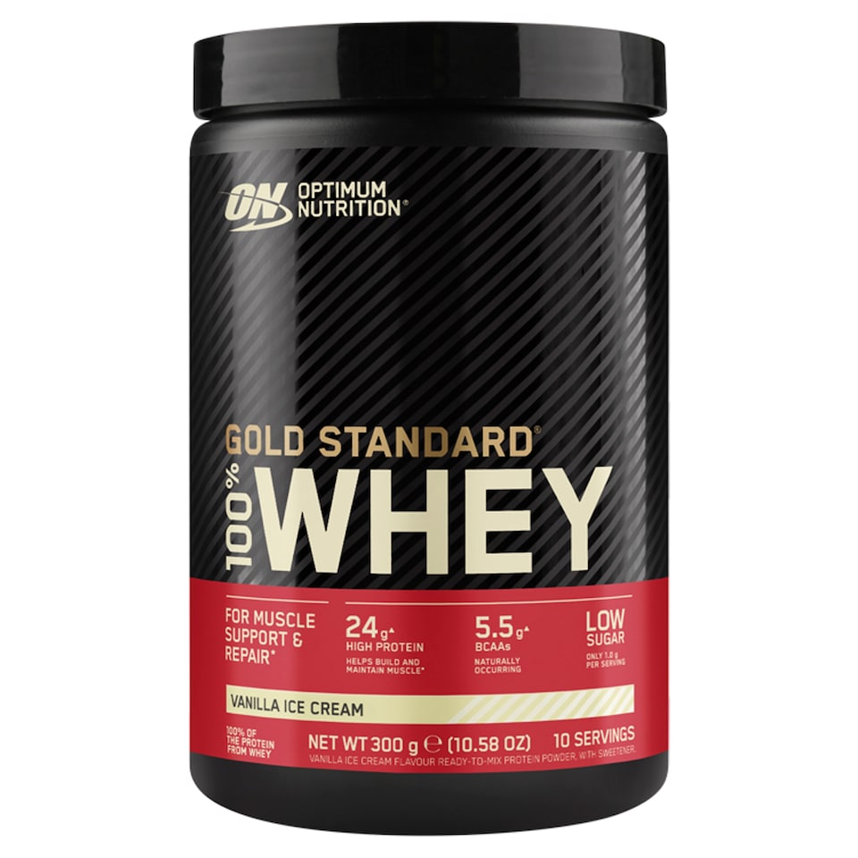 image 1 of OPTIMUM NUTRITION Gold Standard 100% Whey Vanilla Ice Cream 300g