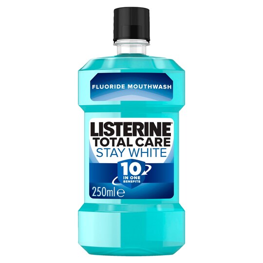 Listerine Stay White Mouthwash 250Ml Tesco Groceries