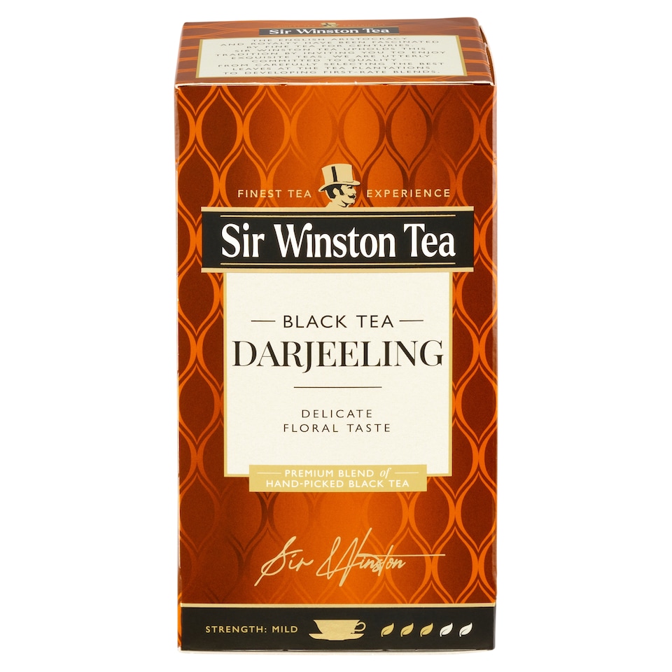 obrázok 1 z Sir Winston Tea Darjeeling čierny čaj 20 x 1,75 g (35 g)