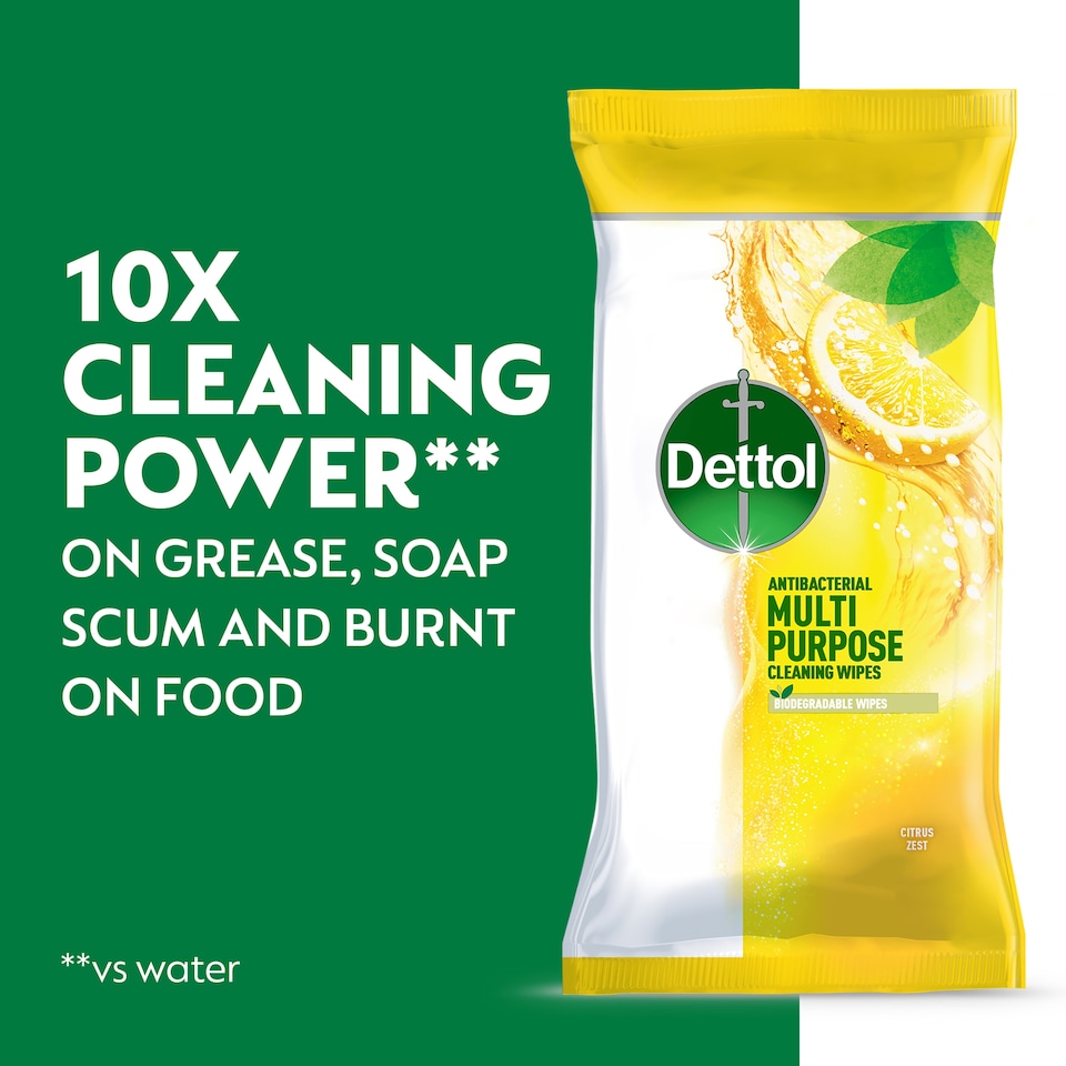image 1 of Dettol Multi Purpose Citrus Wipes 105S