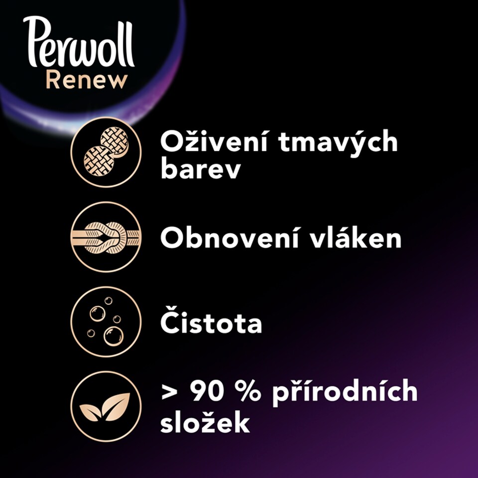 Obrázek 1 pro produkt Perwoll Renew speciální prací gel Black 54 praní, 2970ml