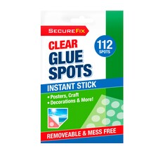 Securefix Clear Glue Spots 112 Pack