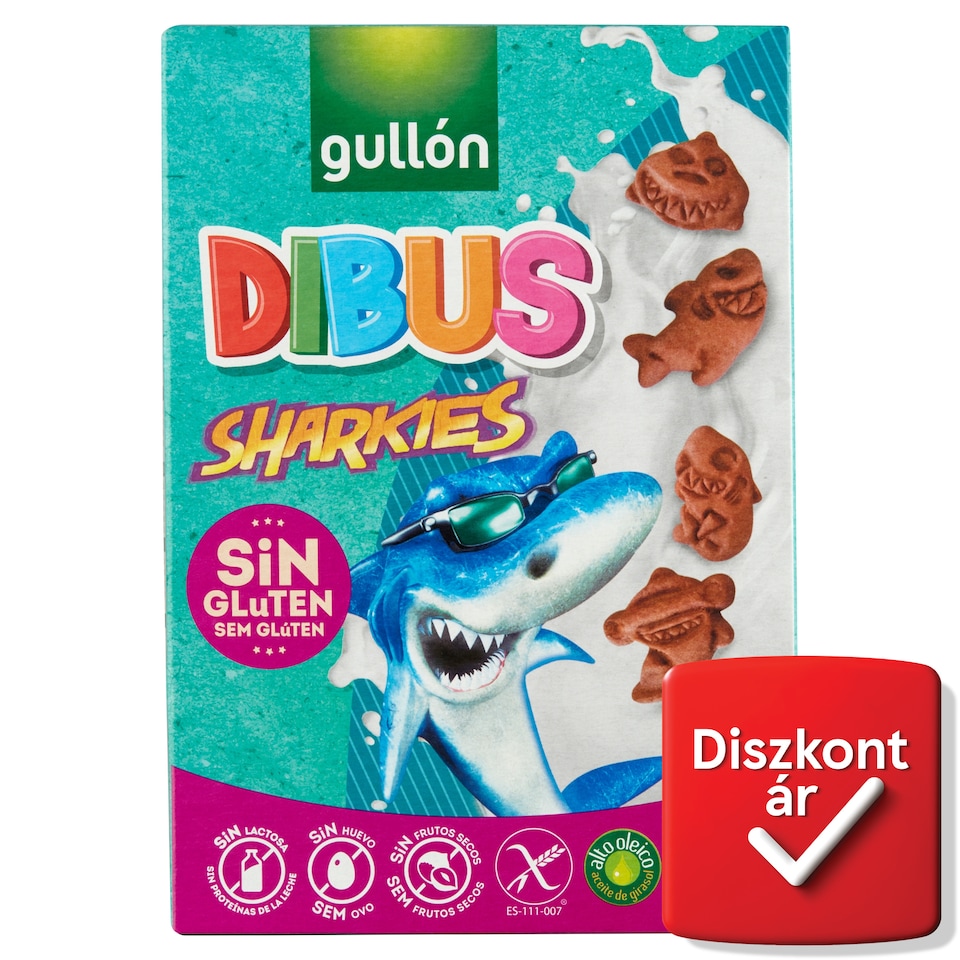 Gullón Dibus gluténmentes reggelizőkeksz 250 g  1. kép