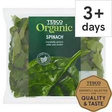 Tesco Organic Spinach 200G