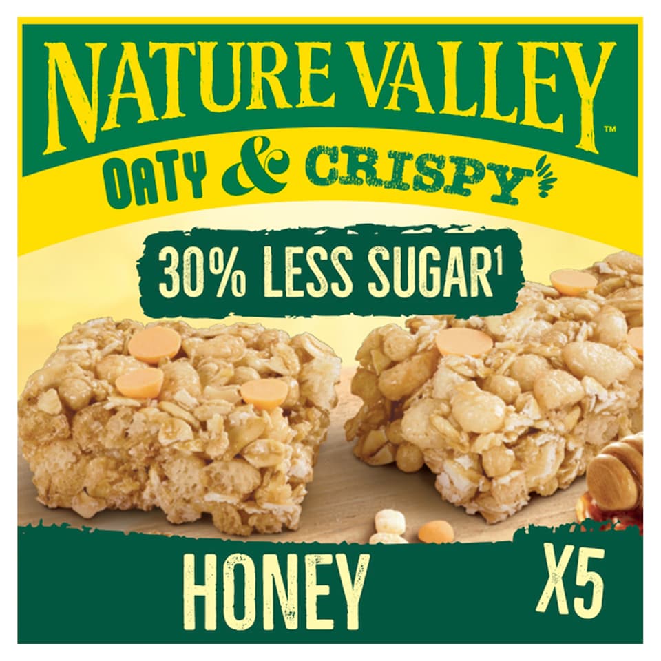 image 1 of Nature Valley Cereal Bars Oaty & Crispy Honey 5X23g