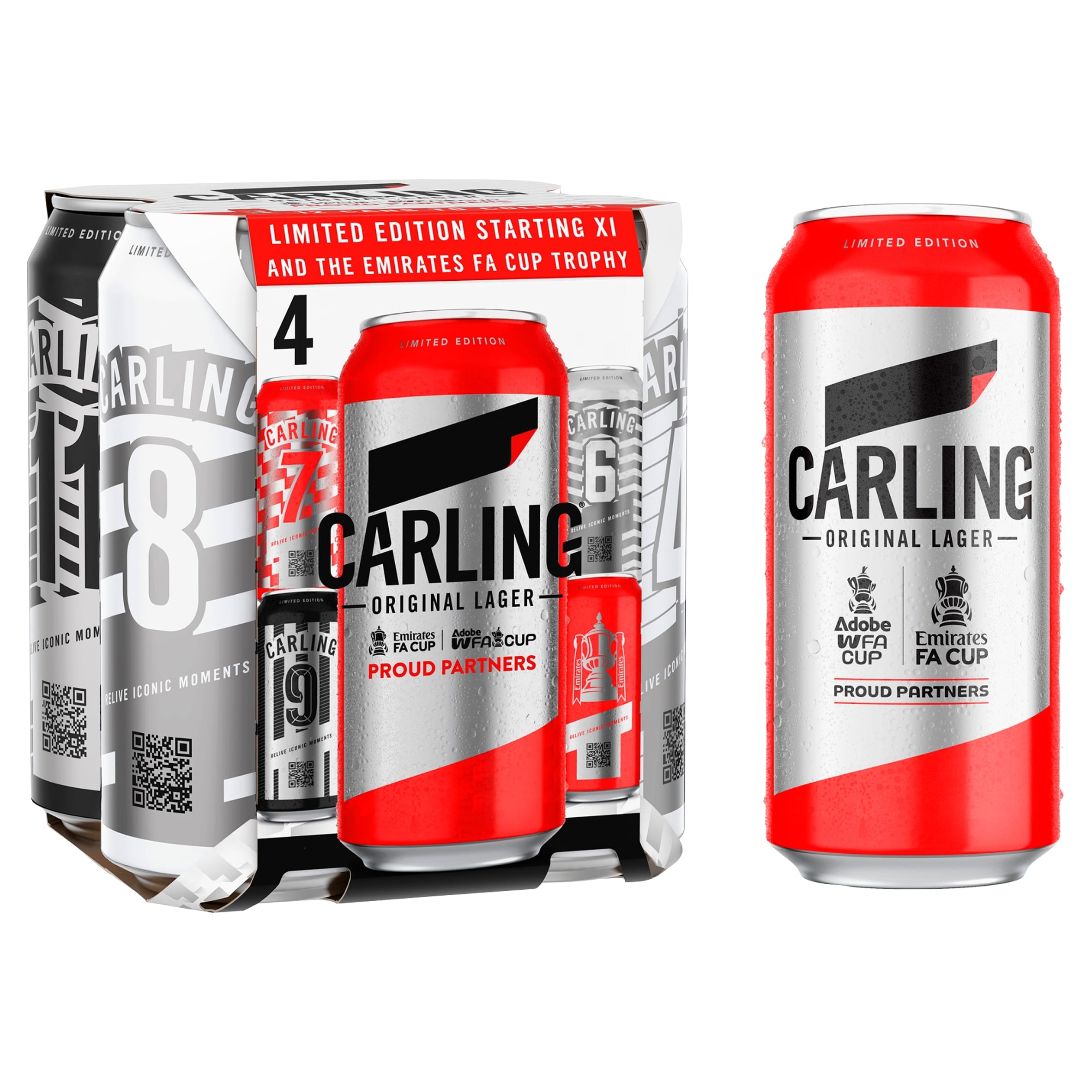 Carling Original Lager Beer Can 4 x 440ml