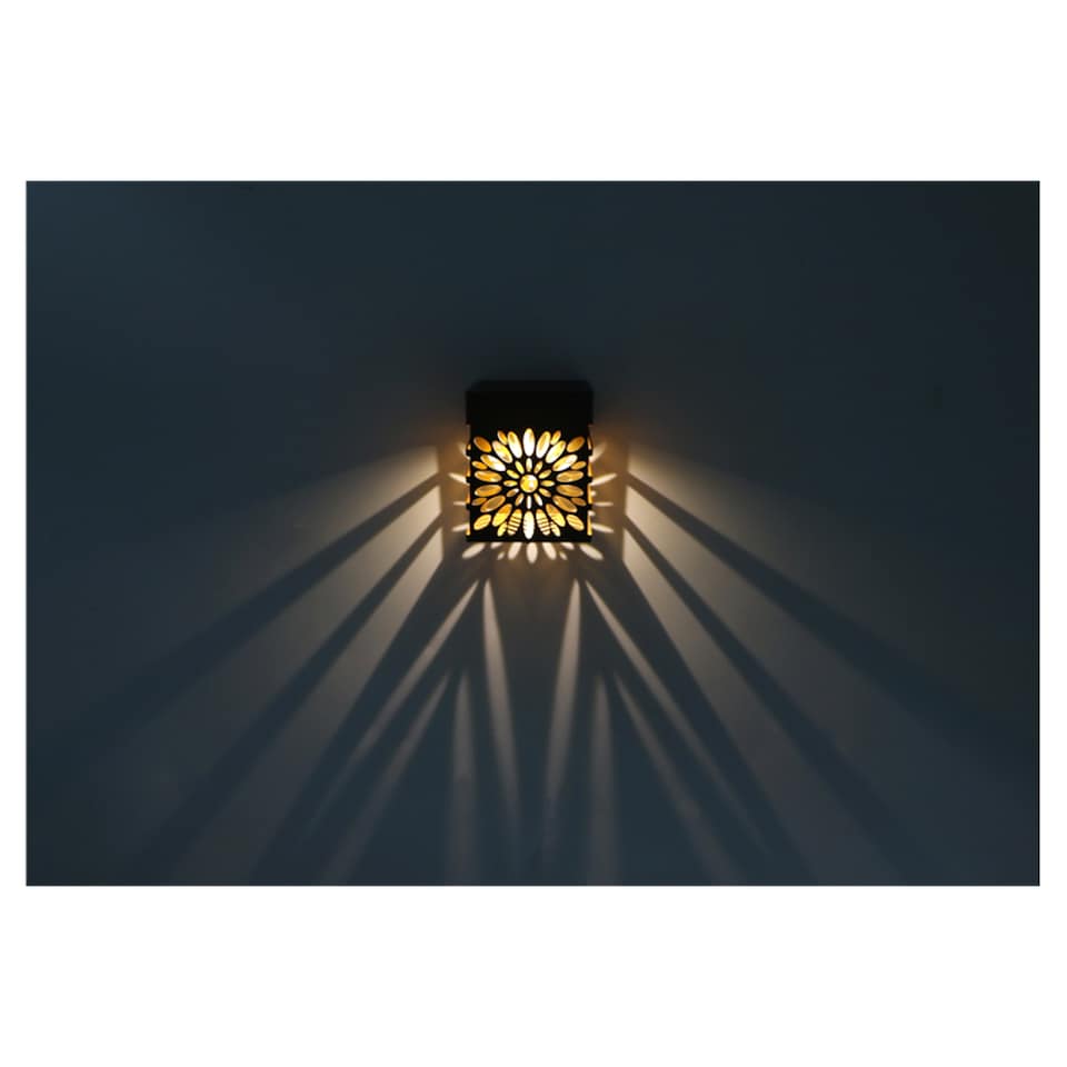 image 1 of Tesco Solar Marrakech Fence Light 3pk