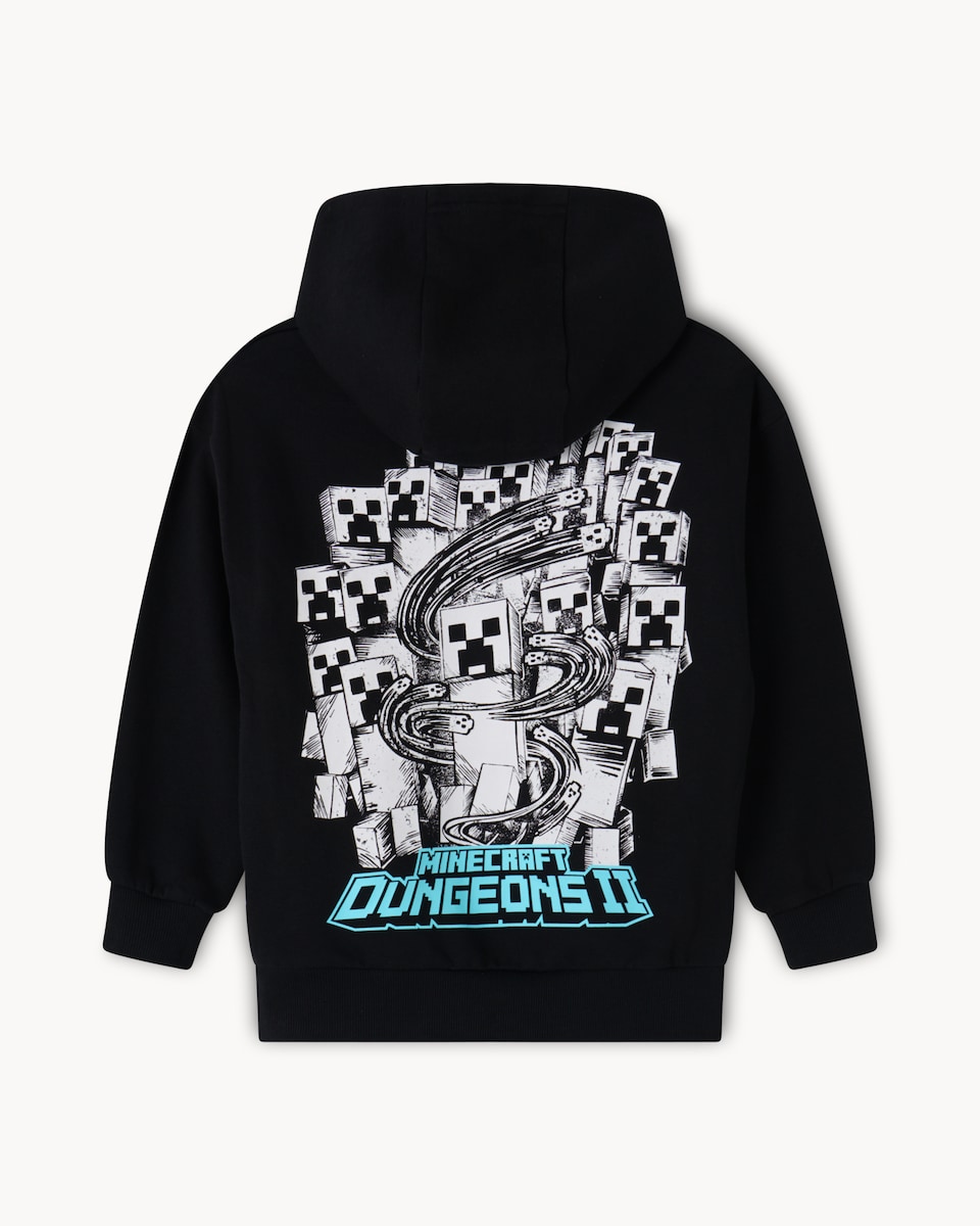 image 1 of Minecraft Dungeons II Cotton Rich Hoodie in Black