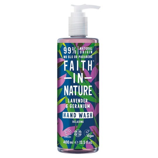 Faith In Nature Lavender Geranium Hand Wash 400ml Tesco Groceries