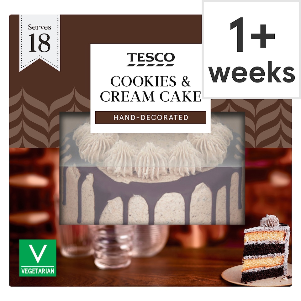 Tesco Cookies & Cream Cake