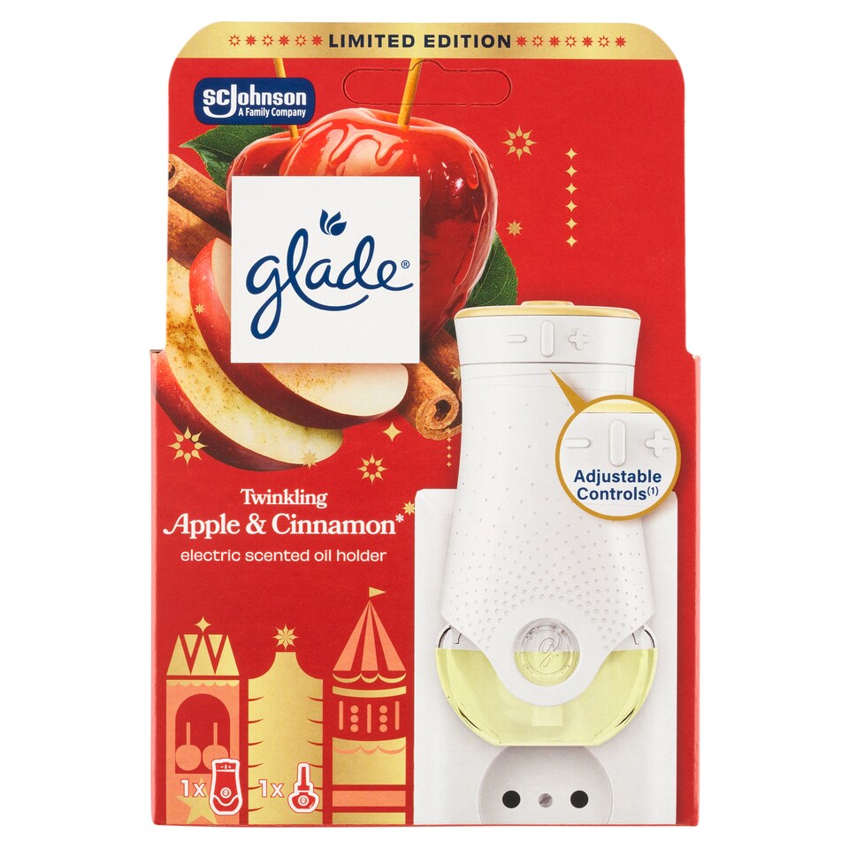 Obrázek 1 pro produkt Glade Twinkling Apple & Cinnamon elektrický tekutý osvěžovač vzduchu 20ml