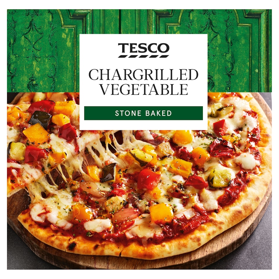 Tesco Stonebaked Chargrilled Vegetable Pizza 307G