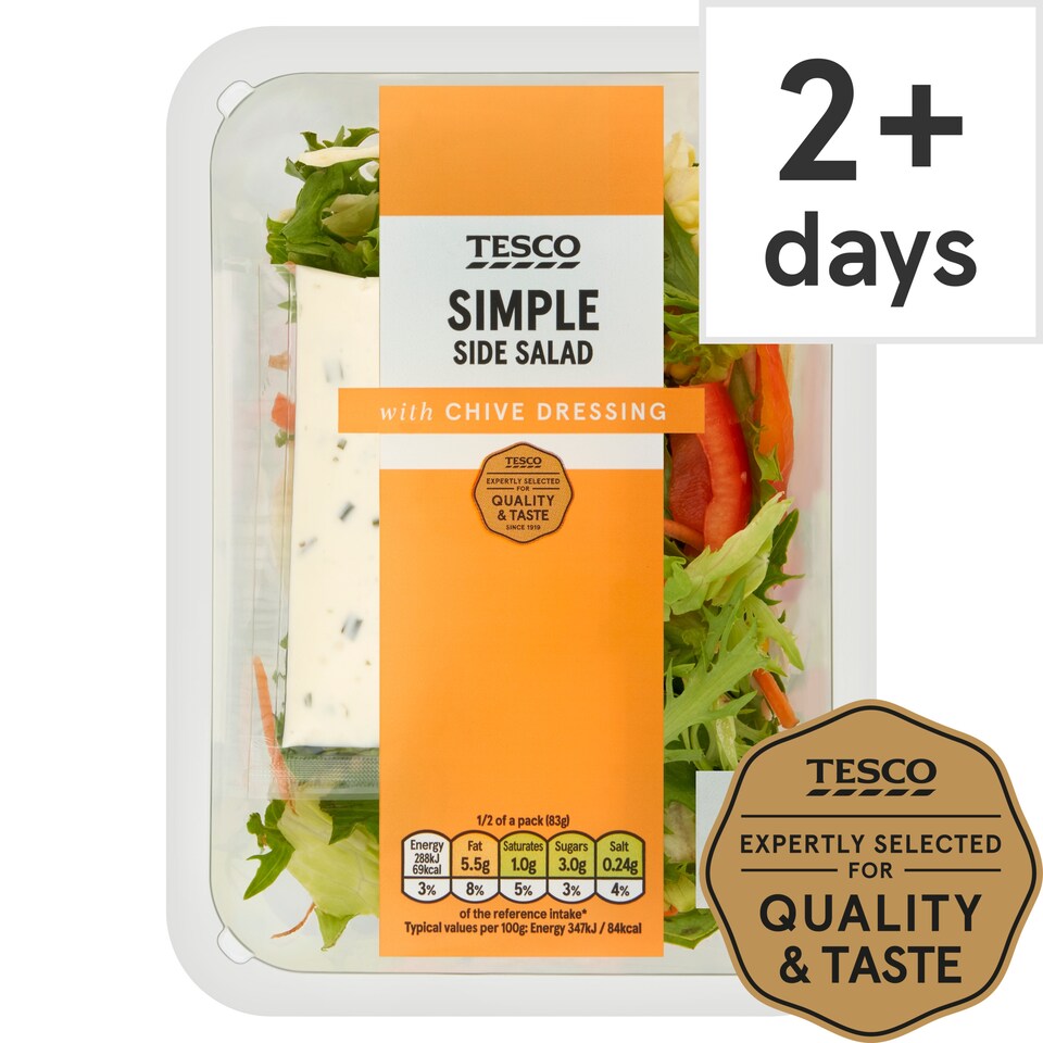Tesco Simple Salad With Sour Cream And Chive 165G
