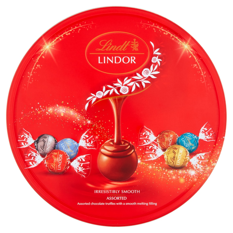image 1 of Lindt Lindor Assorted Chocolate Selection Tin 450G