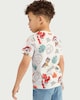image 3 of Paw Patrol Pure Cotton Dino Print T-Shirt in Cream