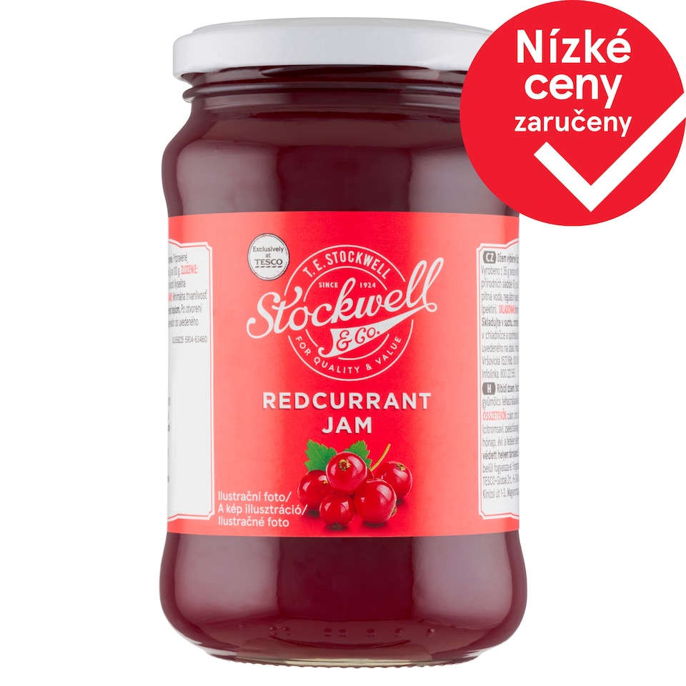 Stockwell & Co. Džem výběrový z červeného rybízu 450g
