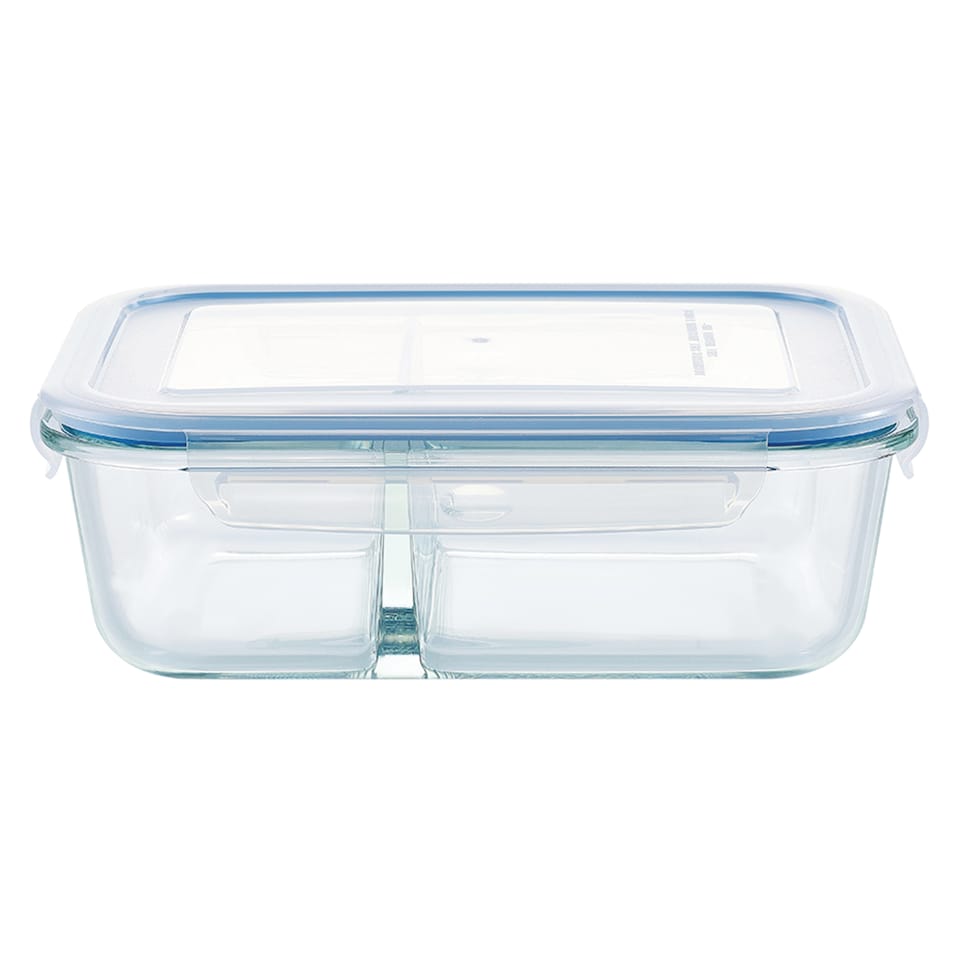 image 1 of Go Cook Klip Glass Food Storage 1.3L with Divider