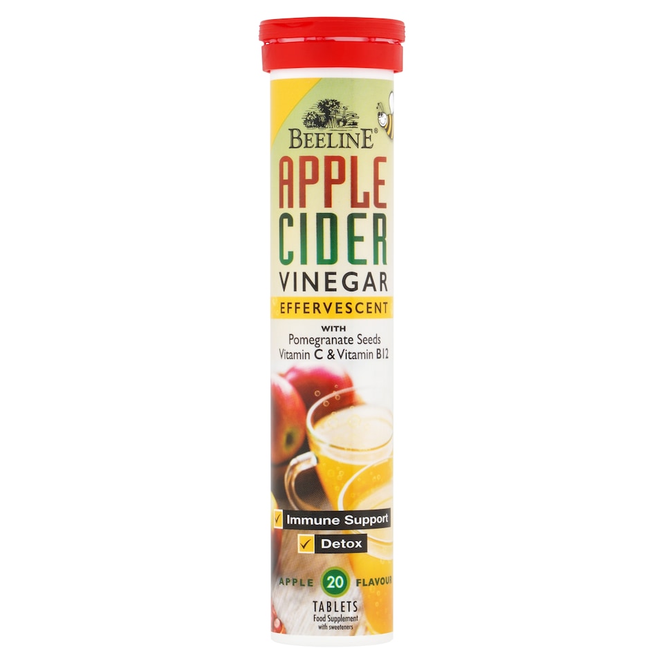 Beeline Apple Cider Vinegar Effervescent Tablets 20 Pack
