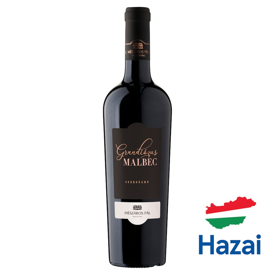 Mészáros Pál Szekszárdi Grandiózus Malbec Dry Red Wine 14% 0,75 l