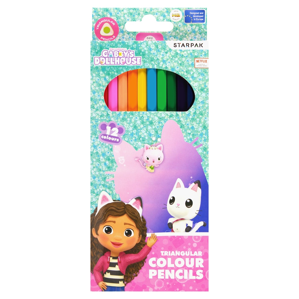 Gabby's Doll House Triangular Pencil 12 pcs