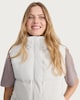 image 2 of F&F Active OUTDOOR Shower Resistant Padded Zip Through Gilet in Cream