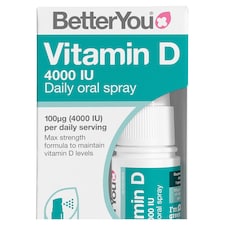 BetterYou Vitamin D Daily Oral Spray - Natural Peppermint 4000IU - 15ml